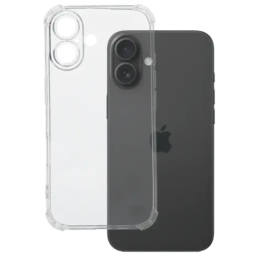 Clin Anti Shock 1.5mm maciņš telefonam iPhone 16 caurspīdīgs