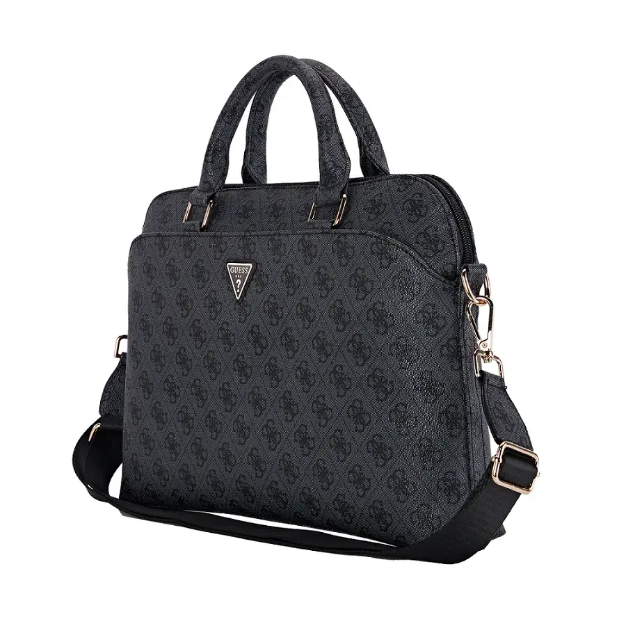 Guess PU 4G Triangle Logo Computer Bag 15|16" Black