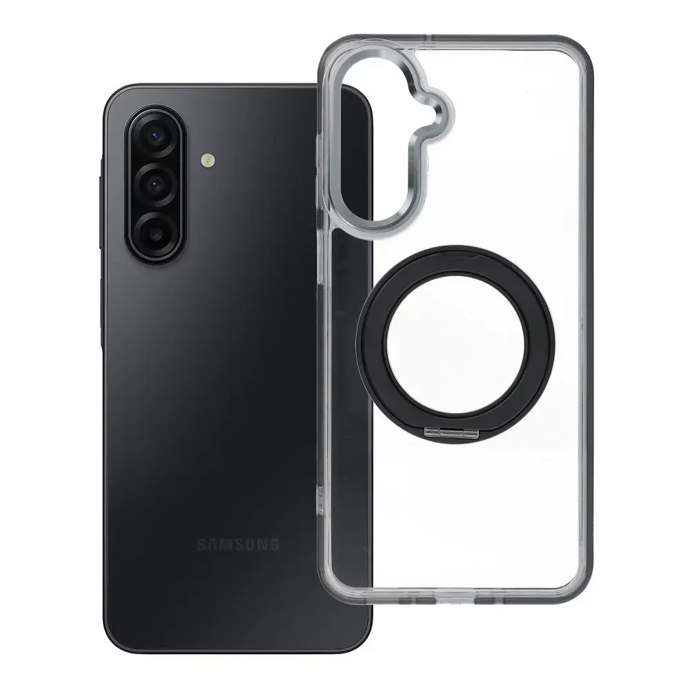 Frame Circle Stand чехол с подставкой и поддержкой MagSafe для телефона Samsung Galaxy A17 4G (A175) | A18 4G (A185) чёрный