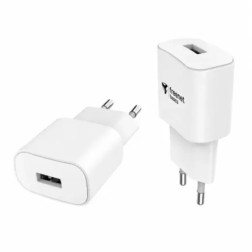 Freenet Basics tīkla lādētājs | 12W | USB-A | balts