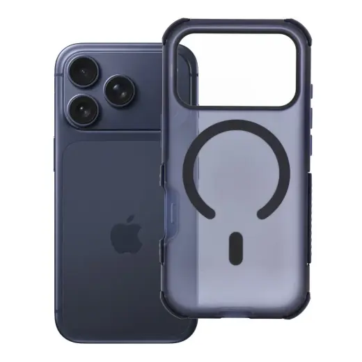 Forcell F-Protect BumperX Premium maciņš ar MagSafe atbalstu telefonam iPhone 18 Pro | iPhone 17 Pro tumši zils