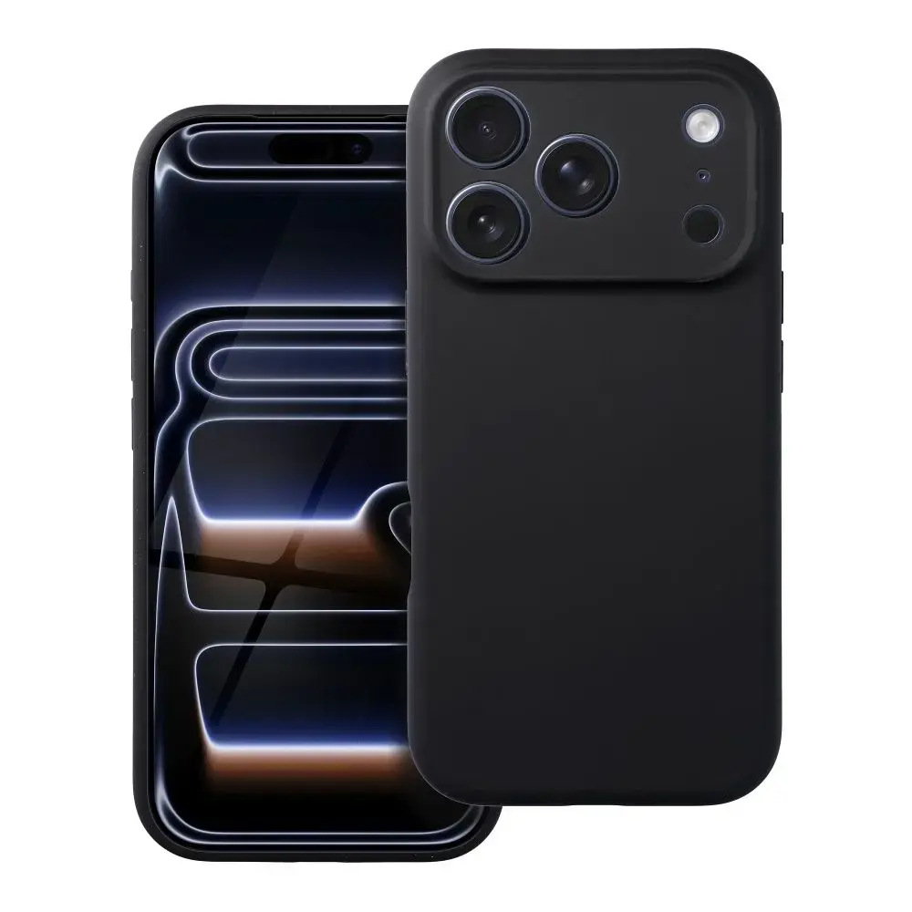 Forcell F-Protect Rubber Premium maciņš ar MagSafe atbalstu telefonam iPhone 16e | iPhone 17e melns
