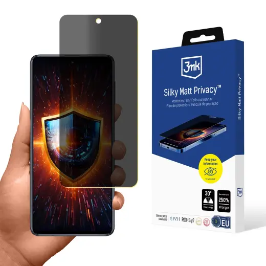 3mk Silky Matt Privacy aizsargplēve telefona ekrānam Samsung Galaxy M51 (M515) (privātuma efekts)