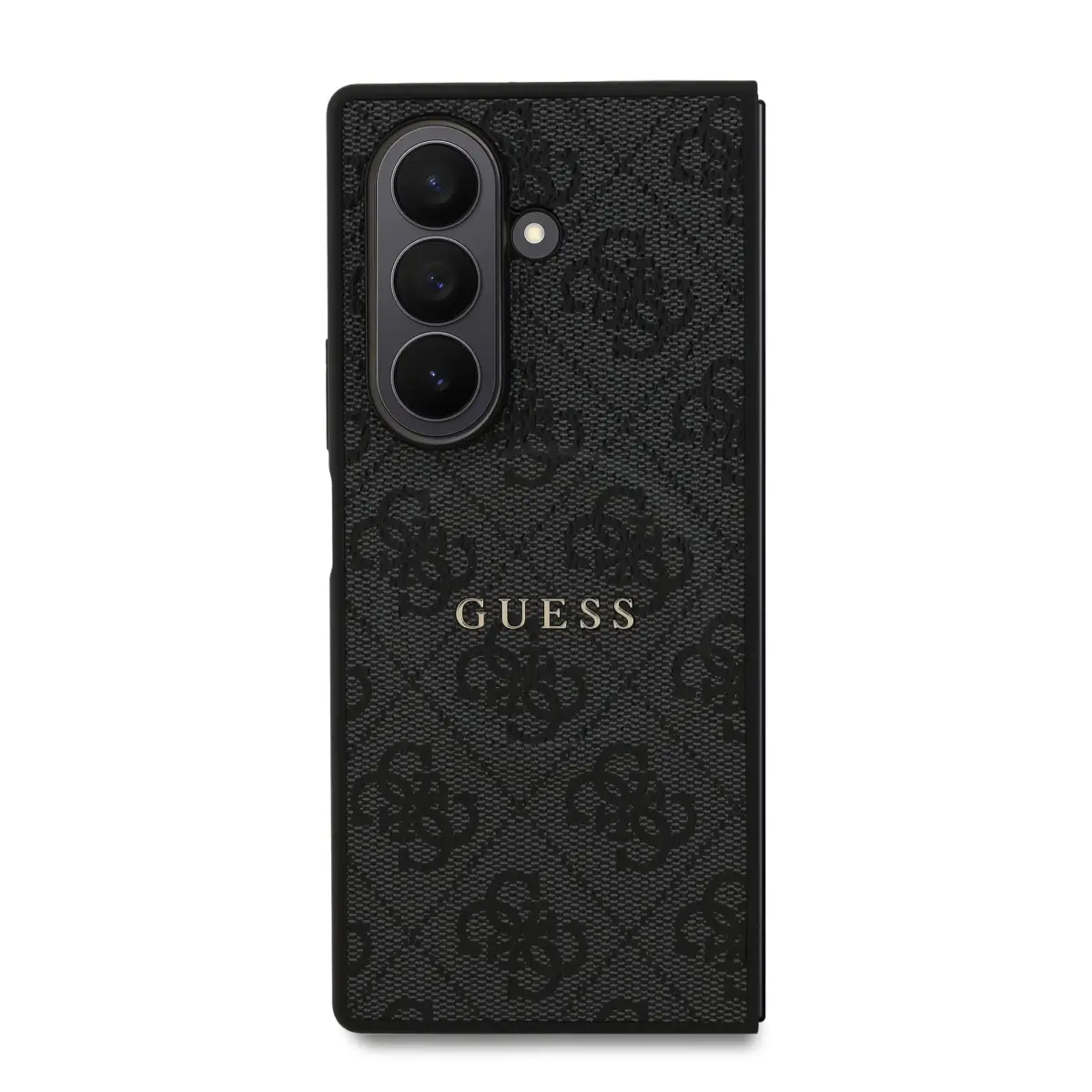Guess Colored Ring Magnetic phone case with stand for Samsung Galaxy Z Fold 7 black