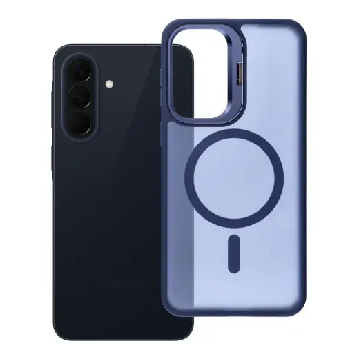 Forcell F-Protect Shadow Stand Premium telefono dėklas su stovu ir MagSafe palaikymu Samsung Galaxy A57 (A576) mėlynas