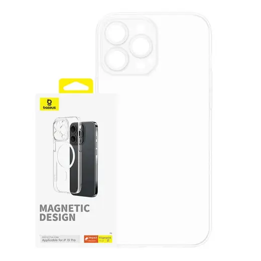 Baseus OS-Lucent Series maciņš telefonam iPhone 15 Pro caurspīdīgs