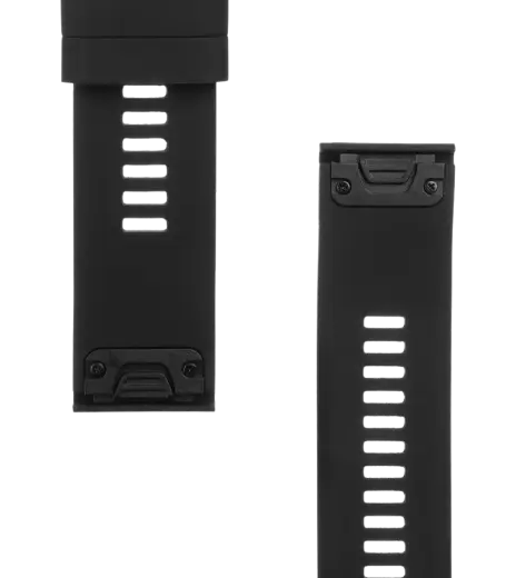 Tactical nutikella rihm Garmin Fenix 5X/6X/7X/8 (26 mm) jaoks | silikoonist | must