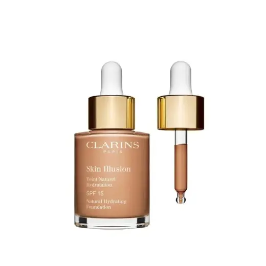 Clarins, Skin Illusion, Liquid Foundation, 105, Nude, SPF 15, 30 ml