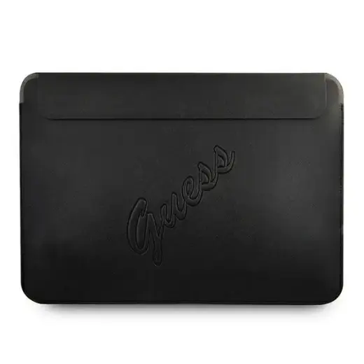 Guess Saffiano Script nešiojamojo kompiuterio dėklas 13" juodas
