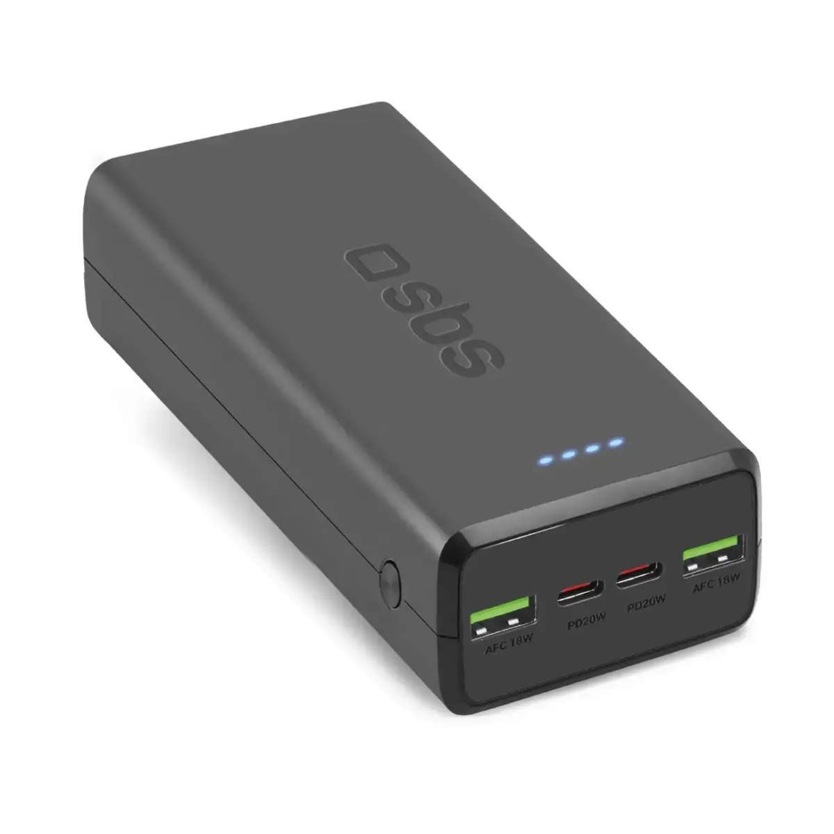 ārējais akumulators (powerbank) | 20000 mAh | melns