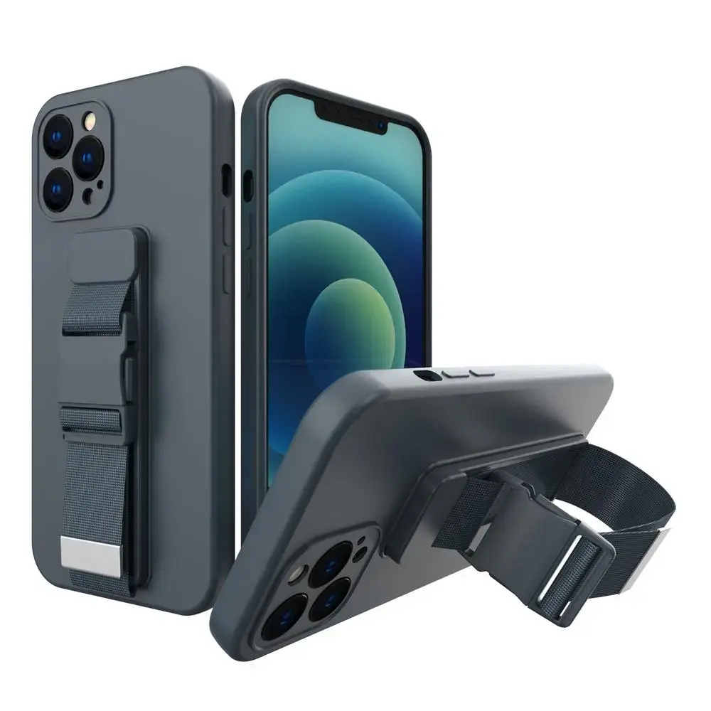 Rope telefono dėklas Samsung Galaxy A12 (A125) tamsiai mėlynas