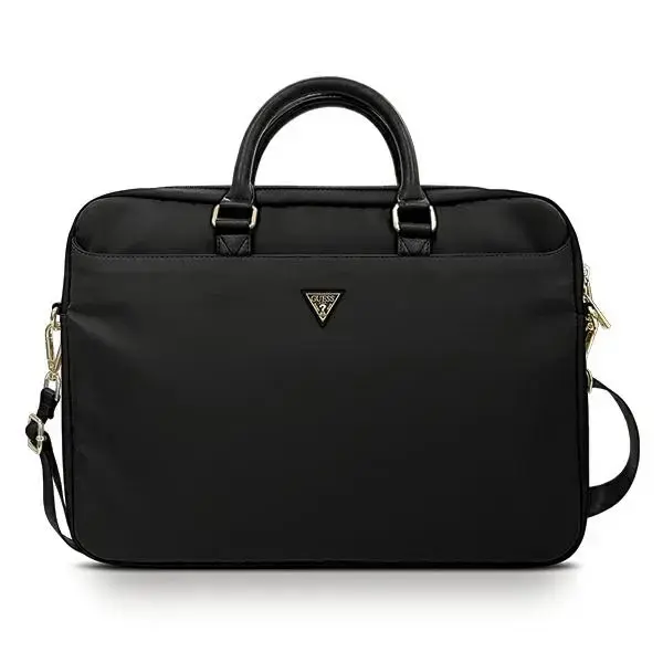 Guess bag for laptop GUCB15NTMLBK 16" black Nylon Triangle Logo