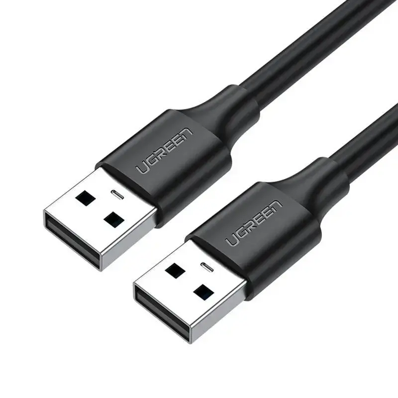 USB 2.0 M-M UGREEN kabelis US102, 1,5 m (melns)