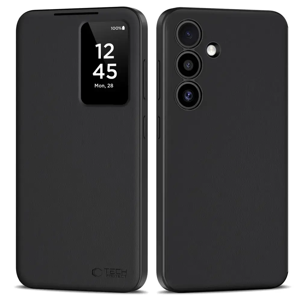 TECH-PROTECT Smart Wallet grāmatveida maciņš telefonam Samsung Galaxy S24 (S921) melns