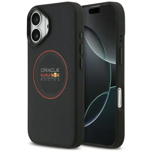 Red Bull Meshed Red Ring & Metal Buttons telefono dėklas su MagSafe palaikymu iPhone 17 tamsiai mėlynas
