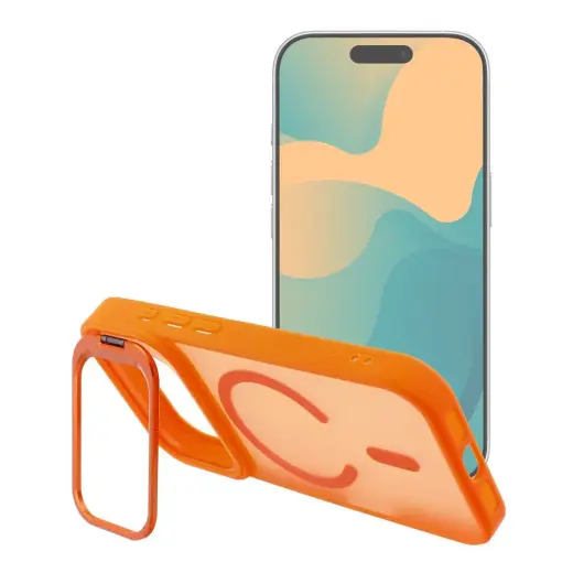Forcell F-Protect Smoke Hybrid Premium telefono dėklas su MagSafe palaikymu iPhone 17 Pro | iPhone 18 Pro oranžinis