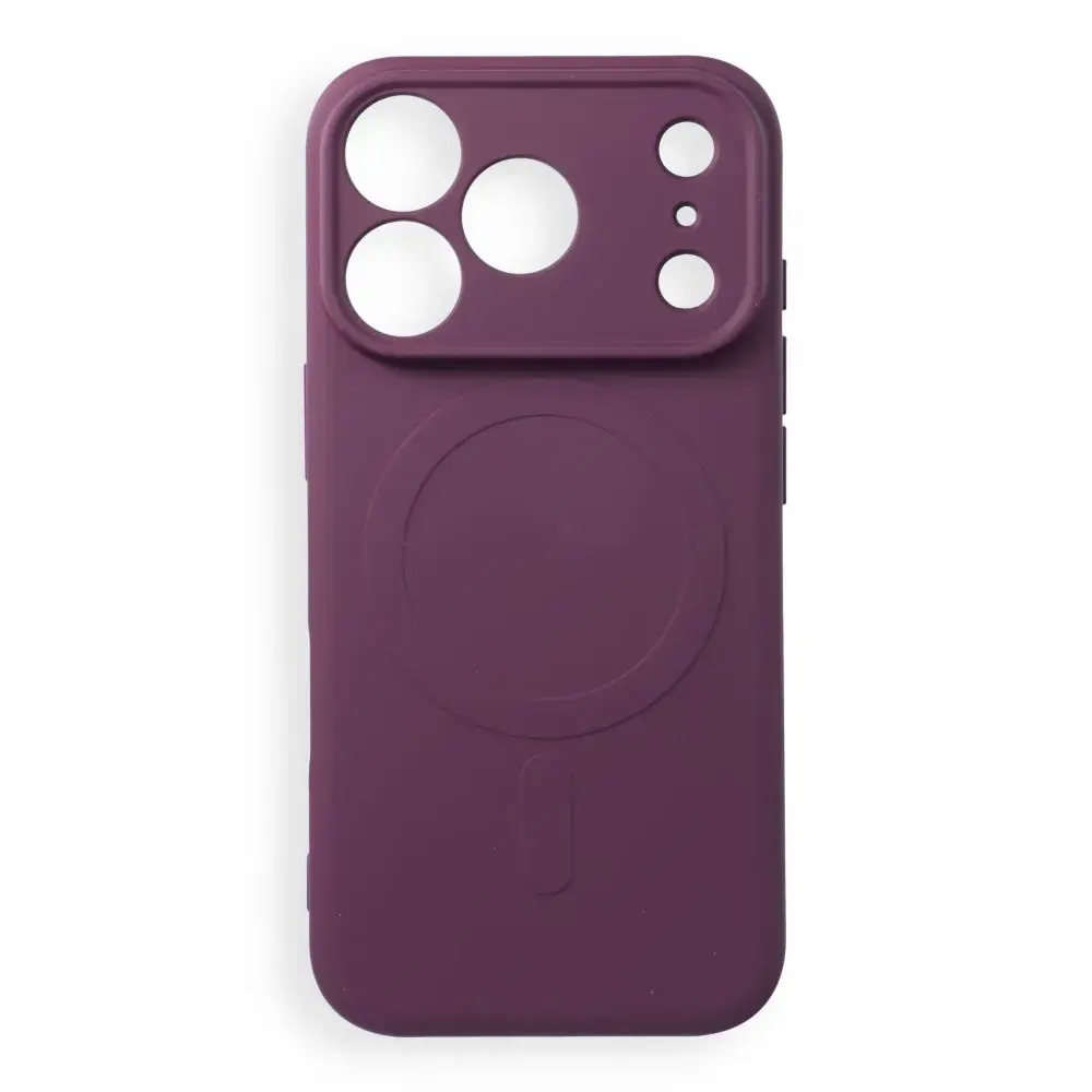 Silicone Cover чехол с поддержкой MagSafe для телефона iPhone 17 Pro | iPhone 18 Pro красный