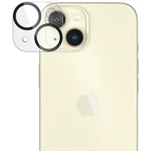 PanzerGlass Picture Perfect kameras aizsargstikls telefonam iPhone 15 | iPhone 15 Plus melns