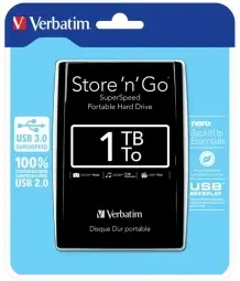 Ārējais cietais disks Verbatim 1TB