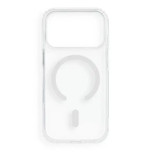 Case for iPhone 17 Pro / 18 Pro Drop Glue Colorful Ring Mag Cover compatible with MagSafe white