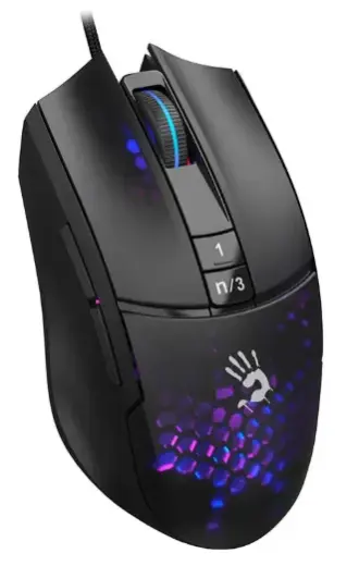 A4TECH Bloody L65 Max wired gaming mouse | Honeycomb RGB| black