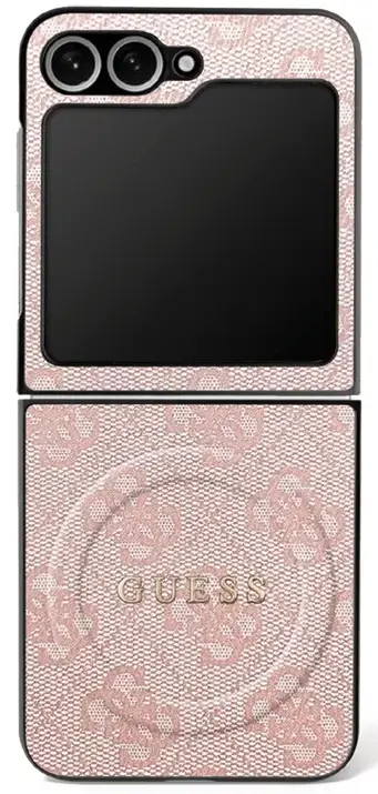 Case Guess 4G Classic MagSafe for Samsung Galaxy Z Flip7 pink