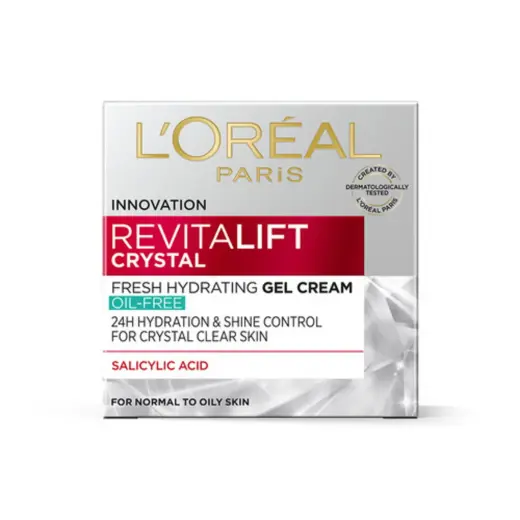L'Oreal Paris, Revitalift Crystal, Hydrating, Gel Cream, For Face & Neck, 50 ml