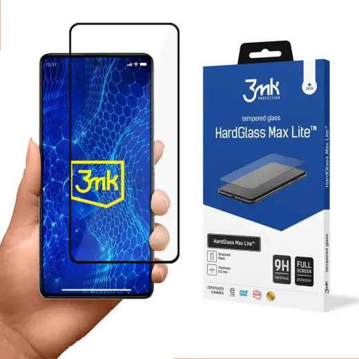 3mk HardGlass Max Lite kaitseklaas telefonile Xiaomi Redmi Note 12 5G