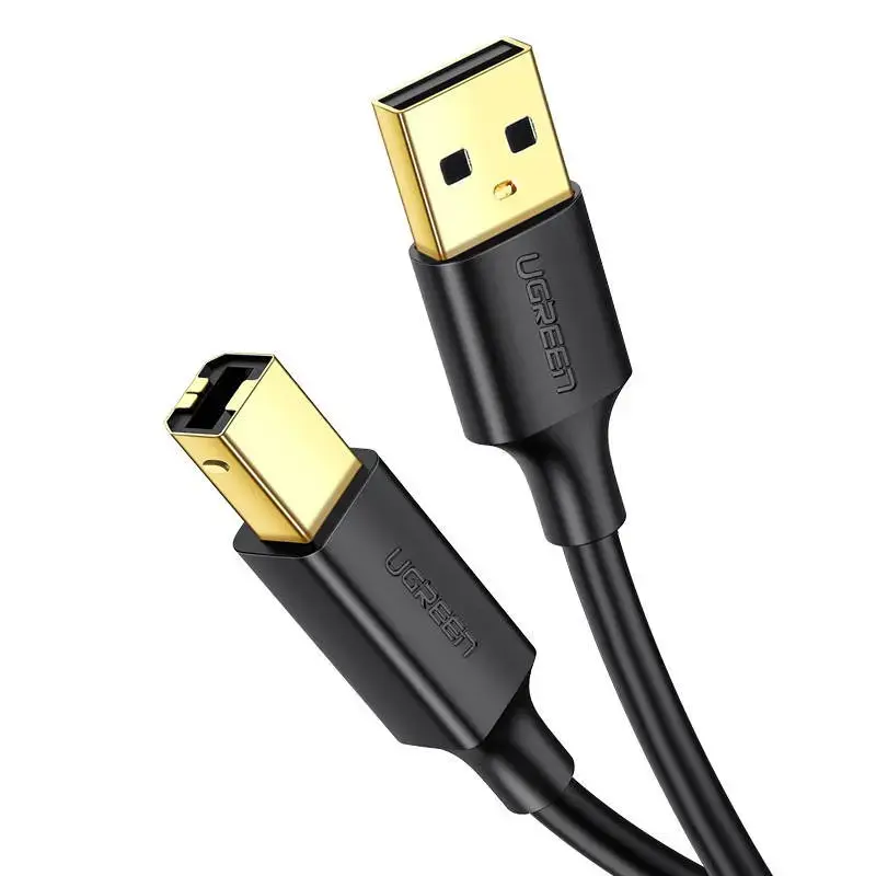 UGREEN US135 datu pārraides un uzlādes vads | USB-A uz USB-B | 1.5m | melns