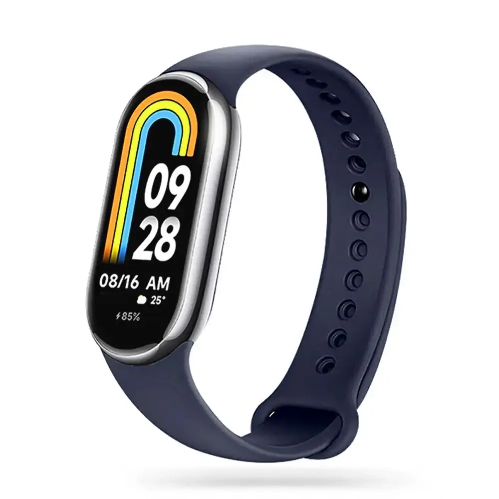 Tech-Protect IconBand išmaniojo laikrodžio dirželis Xiaomi Smart Band 8/8 NFC | silikoninis | tamsiai mėlynas