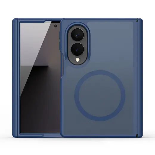 Dux Ducis Yind maciņš ar MagSafe atbalstu telefonam Samsung Galaxy Z Fold 8 (F971) zils
