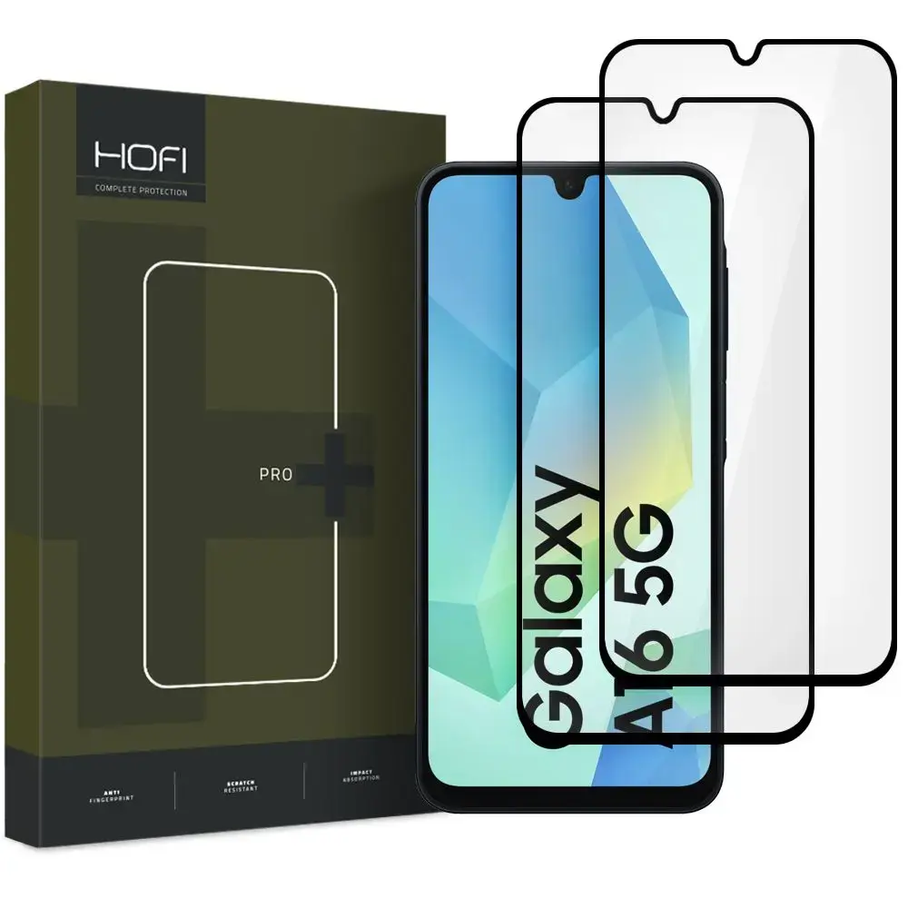 HOFI GLASS PRO+ aizsargstikls telefonam Samsung Galaxy A16 4G | 5G melns 2 gab.