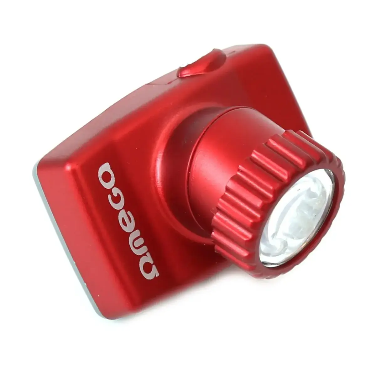 Omega OHL8 priekšējais lukturis ar 8 LED diodēm | siksna | sarkans