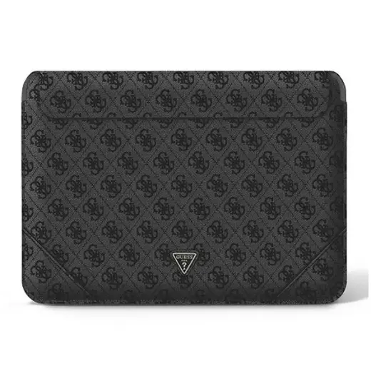 Guess PU 4G Triangle Metal Logo Computer Sleeve 16" Black