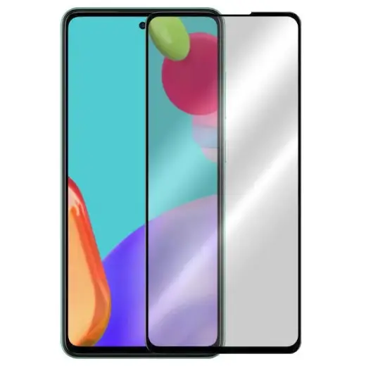 Fusion 5D rūdīts stikls pilnībā pārklāts ar rāmi telefonam Samsung Galaxy A52 5G | Samsung Galaxy A52 | Samsung Galaxy A52s melns