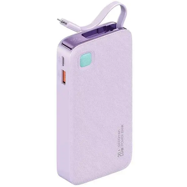 USAMS XY Series ārējais akumulators (powerbank) | 10000 mAh | 20W | Lightning | violets