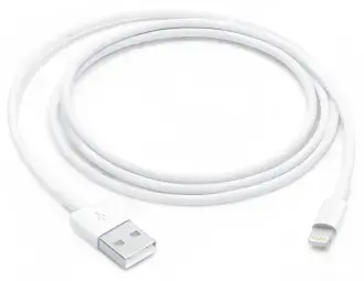 Apple MUQW3ZM data transfer and charging cable | USB-A to Lightning | 1m | white