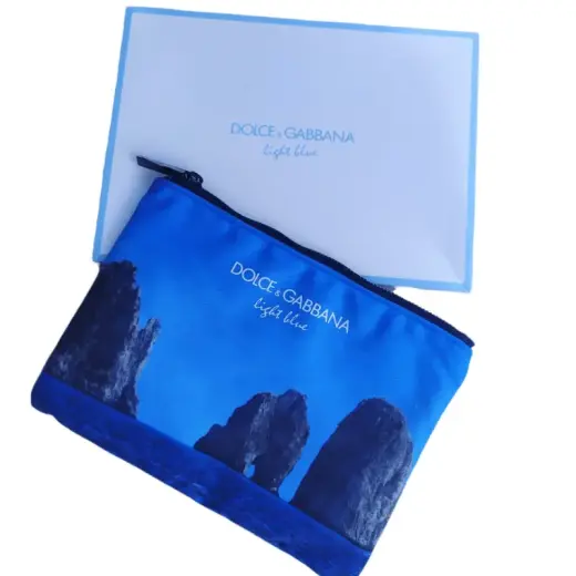 Dolce & Gabbana, Light Blue, Toiletry, GWP Textile Pouch, Blue