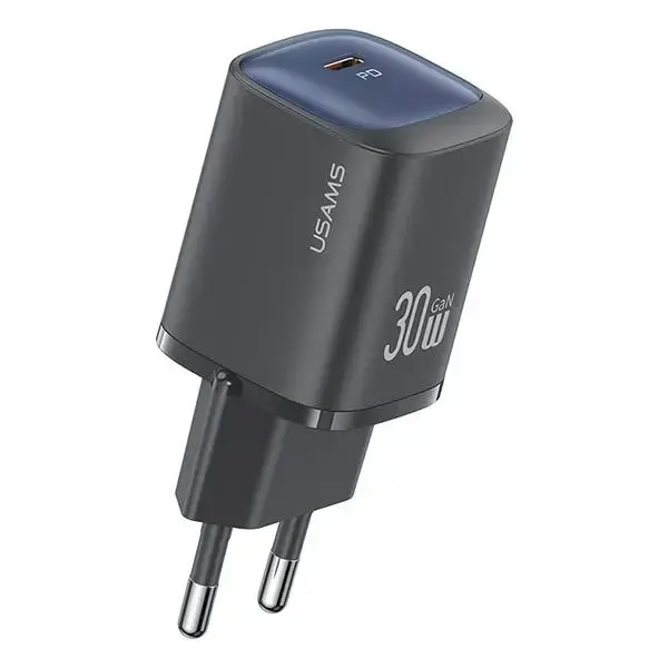 USAMS CC251 зарядное устройство | 30W | GaN | USB-C | черное