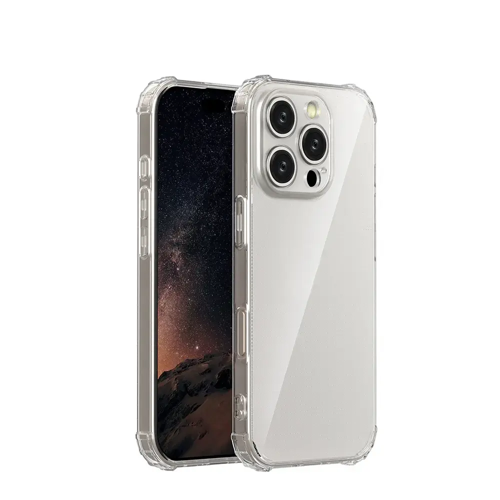 Fusion Anti Shock telefono dėklas, skirtas Redmi Note 13, permatomas