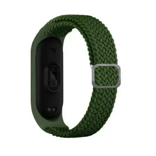 Beline išmaniojo laikrodžio dirželis Xiaomi Mi Band 3/4 | nailoninis | žalias