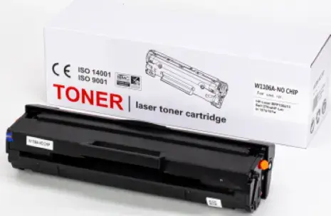 Fusion H-106A tonera kasetne ar mikroshēmu (W1106A) | 1000 lappuses | melna