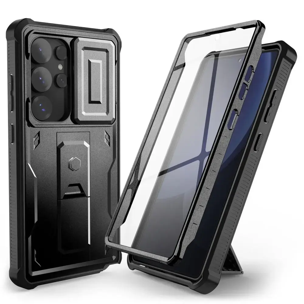 Tech-Protect Kevlar Cam+ phone case for Samsung Galaxy S25 Ultra (S938) black