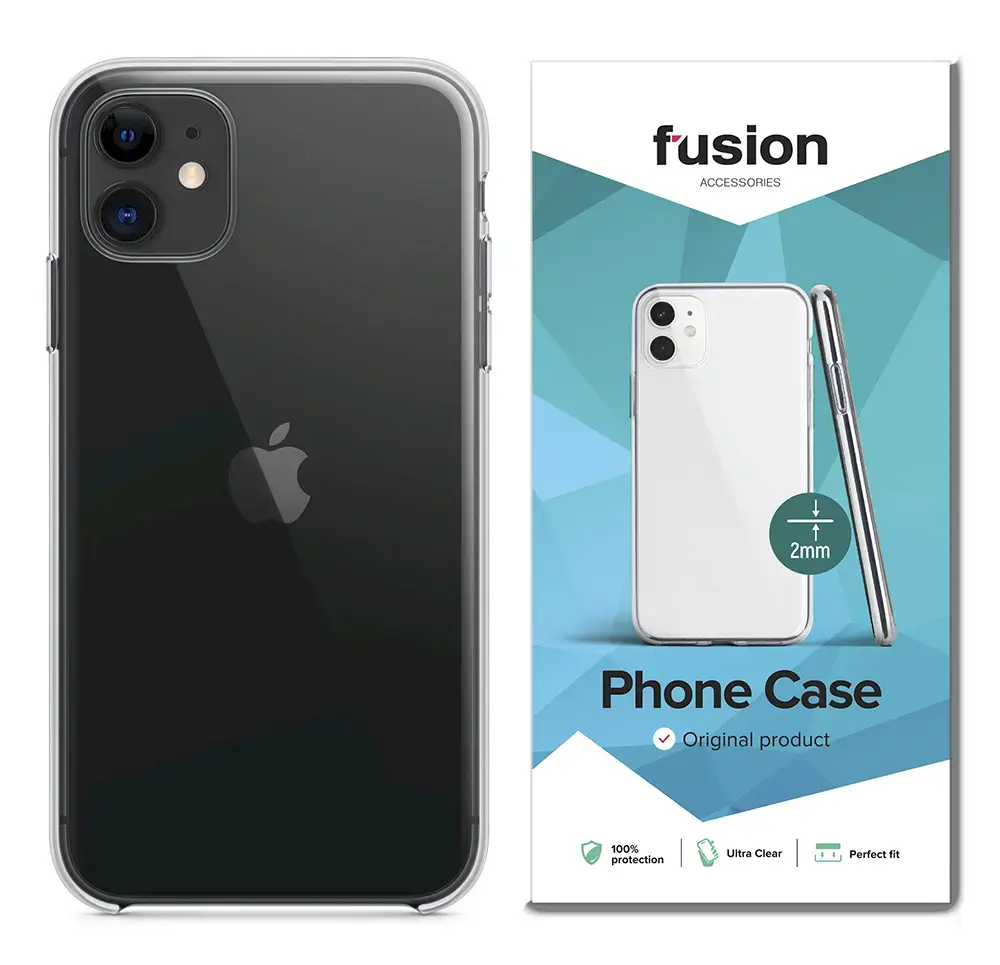 Fusion Ultra Clear Series maciņš telefonam Redmi Note 9 Pro Max caurspīdīgs