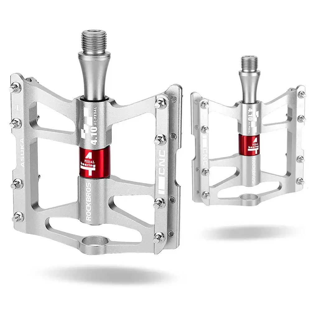 Rockbros JT410 4.10 4 Bearing Bicycle Pedals - Silver