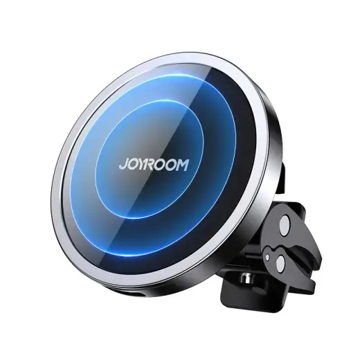 Joyroom JR-ZS240 magnētiskais bezvadu automašīnas lādētāja turētājs, melns