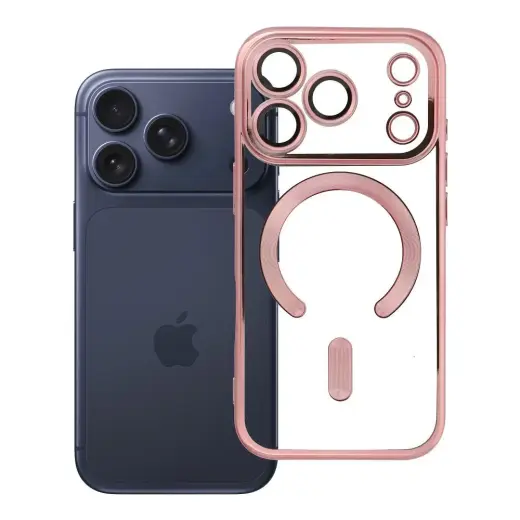 Electro telefono dėklas su MagSafe palaikymu iPhone 17 Pro | iPhone 18 Pro rožinis