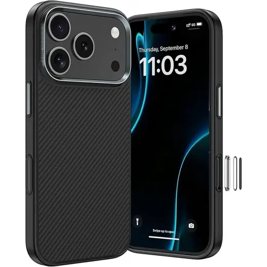 Benks Armor Pro Kevlar Metal Frame 600D maciņš telefonam iPhone 18 Pro Max | iPhone 17 Pro Max