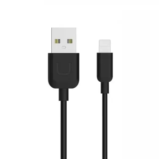 Usams U-TURN провод для передачи данных и зарядки | USB-A на Lightning | 1m | черный