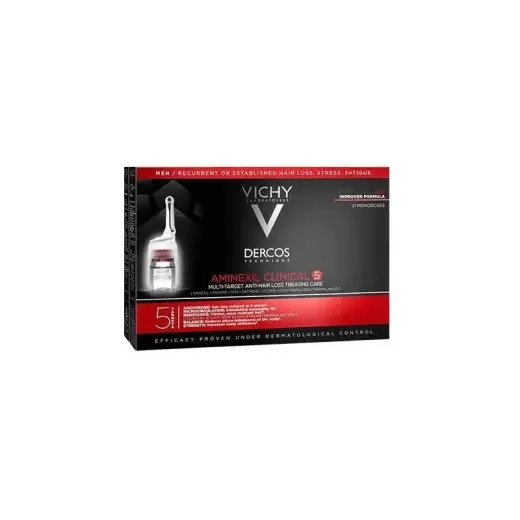 Vichy Dercos Aminexil Clinical 5 Anti-Hair Loss Treatment 21 X 6 Ml